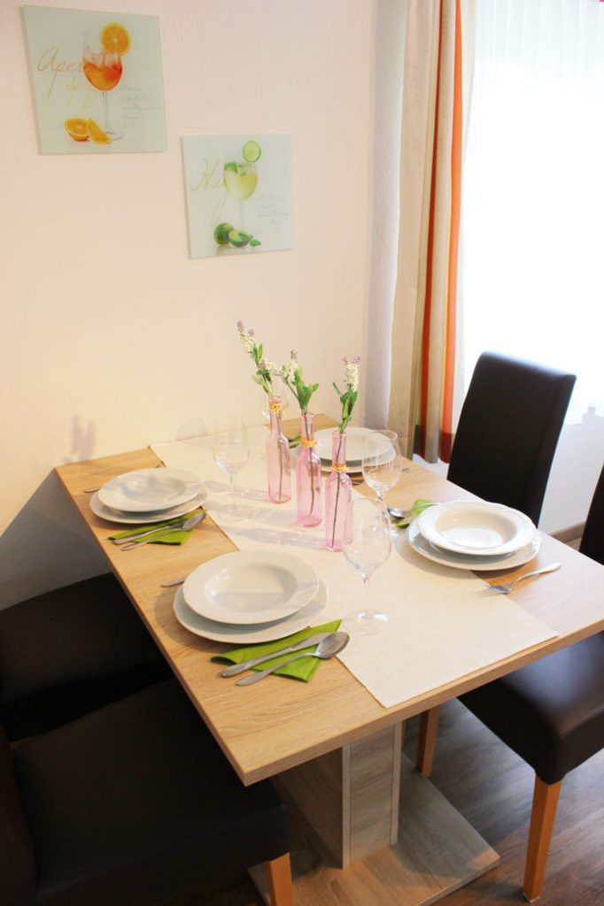 Essbereich der Ferienwohnung