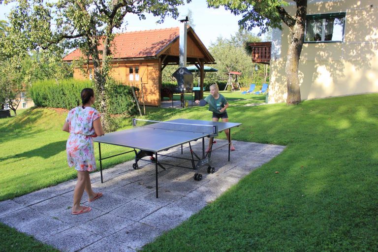 Ping pong in giardino