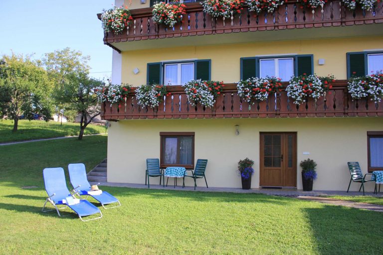 Liegewiese und Terrasse